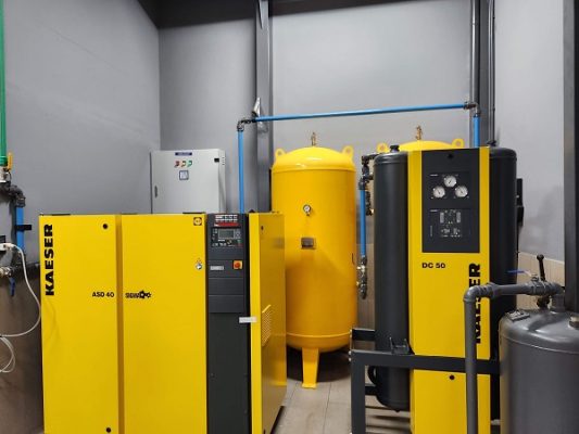 Hoàng Nam hoàn thiện lắp đặt hệ thống máy nén khí Kaeser cho khách hàng