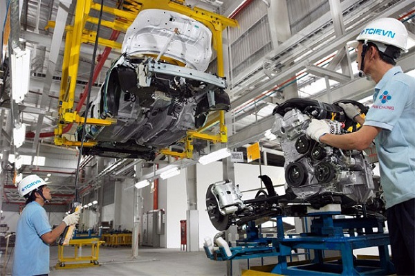 Máy nén khí công suất lớn được sử dụng trong ngành chế tạo ô tô